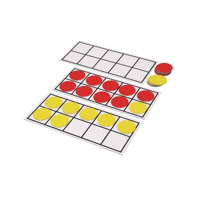 Really Good Stuff Jumbo Magnetic Ten-Frame Set of 6