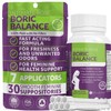 Boric Acid Suppositories: Odor Management and pH Balance Support for Women's Vaginal Health - 30-Count with Medical Grade Boric Acid (600mg) and 7 Applicators