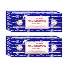 Satya Sai Baba Nag Champa Agarbatti, 250gms Hand Rolled Fine Quality Incense Sticks for Purification, Relaxation, Positivity, Yoga, Meditation (NC250 Pack of 2)