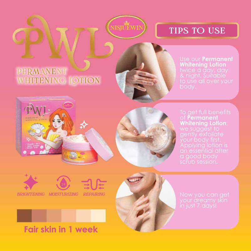 HQ PWL [LIMITED EDITION] PERMANENT WHITENING LOTION BY NISJUEWIN