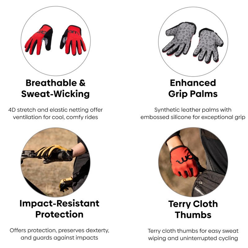 woom Children Gloves (Ages 2-5), Green, Size 5