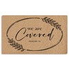 Mingnei Christian We are Covered Coco Coir Doormat Door Mat