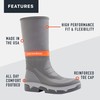 Grundens DECK-BOSS Boot | Durable, Waterproof, Grey, M 10