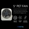 Treva 5-inch Pet Crate Fan for Cooling Dogs and Other