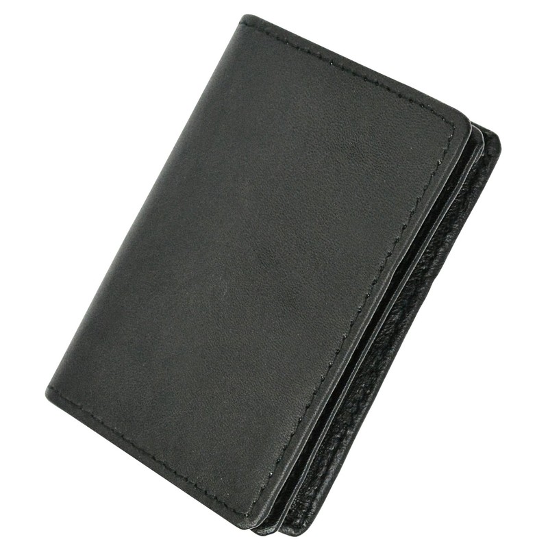 MARSHAL Marshal? RFID Blocking Mens Leather Expandable Business Card Case
