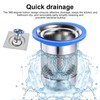 HASLED Edelstahl Geruchsverschluss für Dusche & Waschbecken - Abfluss Sieb