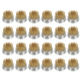 PATIKIL 0.9" Flower Frogs Ikebana Kenzan, 24 Pcs Flower Arranger Tool Brass Floral Frog Pin Holder for Vase Flower Arrangement, Gold Tone