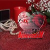 50th Wedding Anniversary Acrylic 50th Wedding Anniversary Decoration for Wife