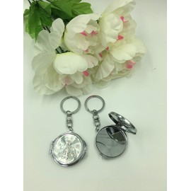 12 New Quinceañera Recuerdos. My Sweet 15 Princess Celebration Gifts Silver Plate Mirror Keychain Party Favor Set