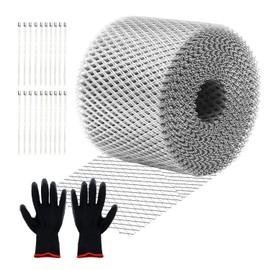 5inch X 100ft Flat Aluminum Gutter Protection Gutter, Covers Gutter Screen, DIY Aluminum Leaf Filter Rainwater, Gutter Guards, Used for Filter Roof Tree Branches and Leaves (Silver)