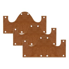 Big Hard Hat Sweatband, Hardhat Liner Sweat Band with Snap Fasteners, Washable Reusable Sweat Band for Hardhats, Absorbent Terry Cotton Large Brown Sweat Band for Construction Safety Helmet，3 Pack