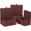 Honygebia Bamboo Decorative Storage Boxes - Set of 3 Woven
