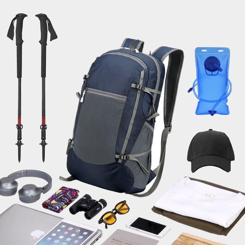 ESDLKH 15L Lightweight Packable Daypack - Small Hiking Backpack For Men & Women (Blue)