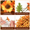12 Bundles Artificial Fall Flowers, UV Resistant Faux Mums for