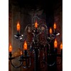 Halloween Orange Flicker Flame Light Bulbs, C18 Incandescent Replacement, 1