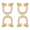 4pcs Resin Dental Dam Clamps Barrier Clip Dental Materials Tool