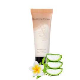 NISGUR Leak Protection Travel Size Shampoo and Conditioner 2 in 1 ; 1.1Fl.oz 200 Pack of Guest Room Toiletries Bulk