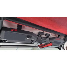 ZIC Motorsports Sun Visor Warning Label Blackout for 2011 - 2017 Jeep Wrangler JK - Matte Black