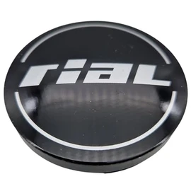 1 x Rial Hub Cap 60 mm Black Gloss (N60) Logo Silver (RIF) – Original Wheel Centre Cap/Hub Cap