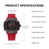 NAVIFORCE 5ATM Waterproof Sport Watches for Men Silicone Band Quartz