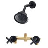 KAPHOME 2 Handle Shower Faucet,2 Knobs Tub and Shower Trim