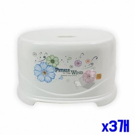 Non-slip white bathroom chair small x 3 plastic chair