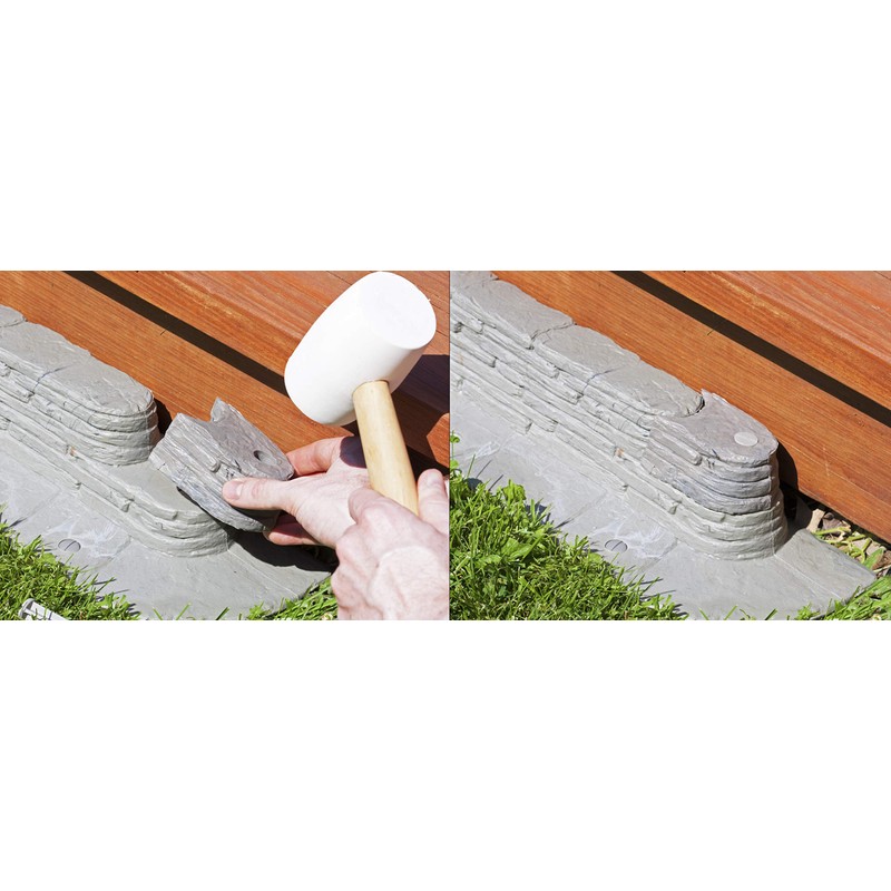 Emsco Group 2032HD Bedrocks Trim-Free Gray, 20 Feet – Natural