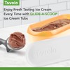 Tovolo Glide-A-Scoop Reusable Ice Cream Tub, Sunburst – Airtight BPA-Free