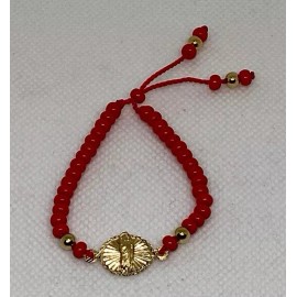 Evil Eye St Jude Bracelet Pulserita Baby Proteccion Evil Eye 14k Gold Plated Coral Red