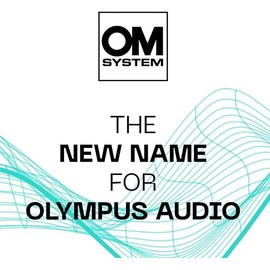 OM SYSTEM WS-882 4GB Digital Stereo Voice Recorder, Silver/Black