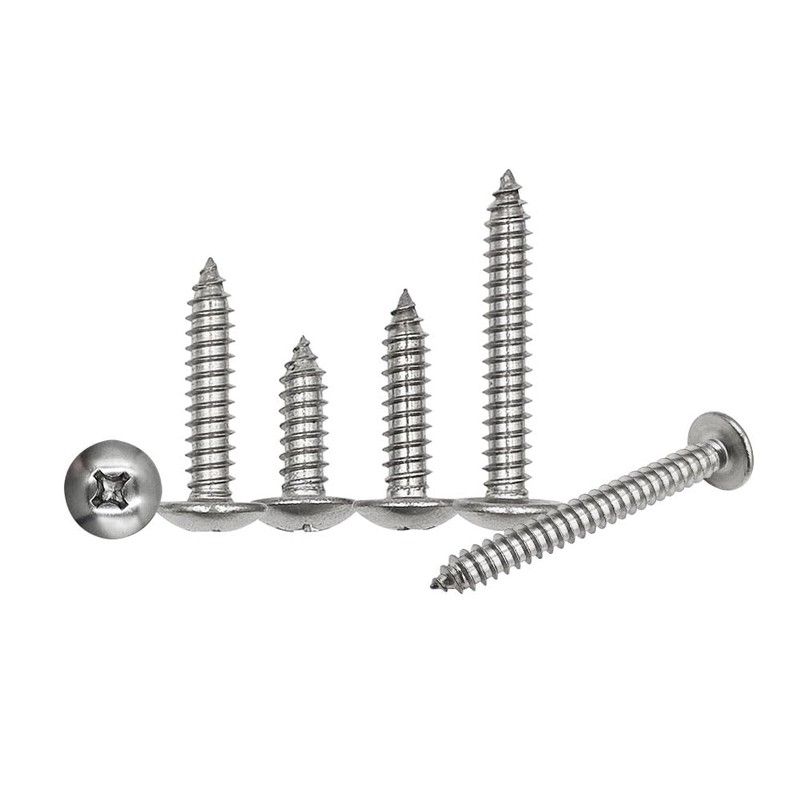 SHUNCHG 20 Pcs Silver M3 x 20mm Self Tapping Wood
