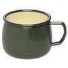 Captain Stag UH-505 Enameled Mug for BBQ, Olive Green, 13.5