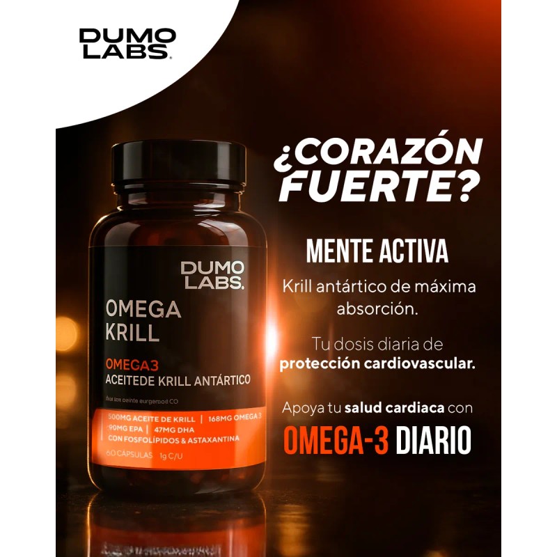 Dumo Labs Aceite Omega 3 Krill Antartico Dha Epa 30