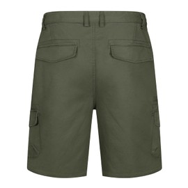 TACVASEN Golf Short for Men Lightweight and Relaxed Fit Summer Short Workout Men's Casual Short with Zipper Pockets for Golf Travel Army Green, 32