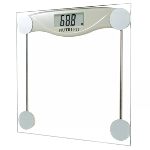 NUTRI FIT Digital Bathroom Scale for Body Weight Precision Weighing