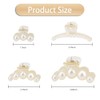 Pearl Claw Clip,4 Pcs Pearl Hair Clip,Claw Clips,Hair Clips Women,Hair