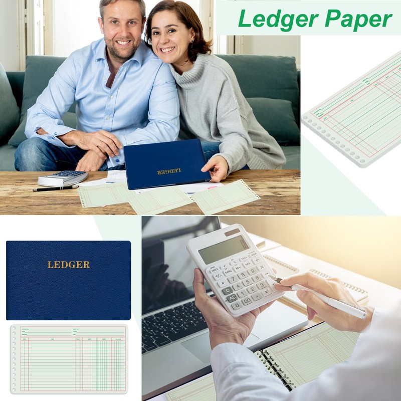 Skyygemm 200 Pcs Ledger Sheets 5" x 8.5" Extra Sheets