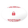 CafePress Hacking Cybersecurity Penetration Testing Sticker Sticker (Oval 50 pk)