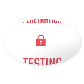 CafePress Hacking Cybersecurity Penetration Testing Sticker Sticker (Oval 50 pk)