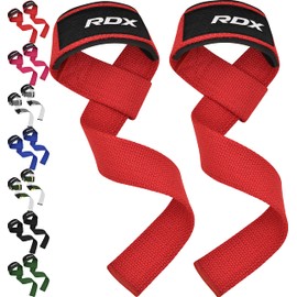 RDX Weight Lifting Straps | Padded Wrist Support Non Slip Flex Gel Grip | Great for Powerlifting, Bodybuilding, Gym Workout, Deadlifts & Fitness