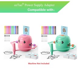 eeTao 5V USBC Charging Cable for Cyjbe Interactive Educational Drawing Robot for Kids Rechargeable DC5V USB Type C Power Supply Cord Charger