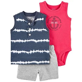 Carter's 3-Piece Tie-Dye Little Short Set (18 Months, 18_Months)