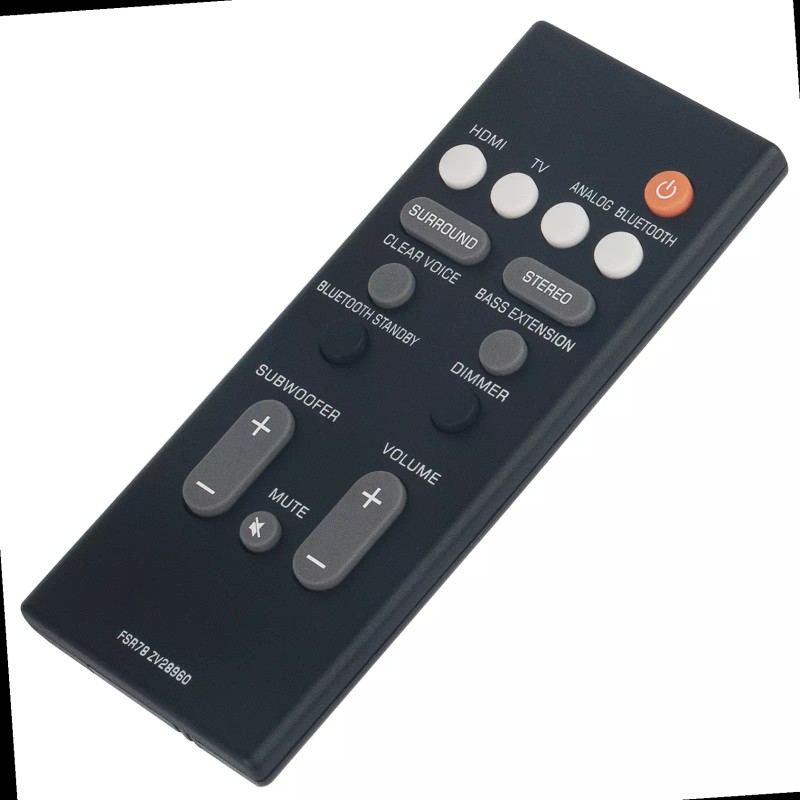 Unbranded FSR78 ZV28960 Replace Remote Control for Yamaha Soundbar YAS-106