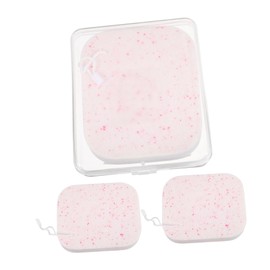 PACKOVE 1 Set Multi Function Facial Sponges Exfoliating Face Scrubber for Gentle Cleansing Makeup Removal Application Portable Convenient Household Face Cleaner with Storage Box