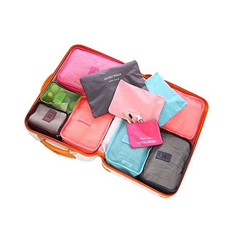 Travel Organizer,Mossio Multifunctional Compact Clothing Packing Cube Wine Red