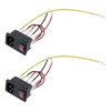 Antrader 2pcs AC250V 10A IEC 320 C14 Inlet Panel Socket