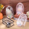 Clear Figure Display Bag with Keychain Case, Thickened Clear Keychain