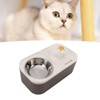 Cat Water Fountain Food Bowl High Capacity Quiet 2 In