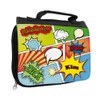 Toiletry Bag with Name Kim and Comic Design for Boys