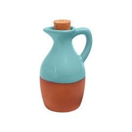 Dexam Sintra Glazed Terracotta Oil Drizzler - Duck Egg Blue